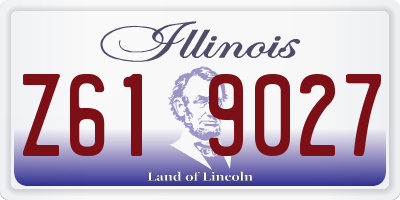 IL license plate Z619027
