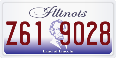 IL license plate Z619028
