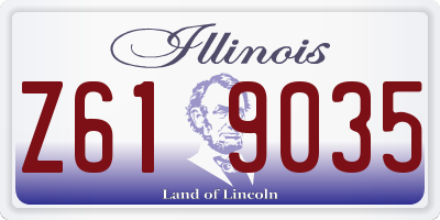 IL license plate Z619035
