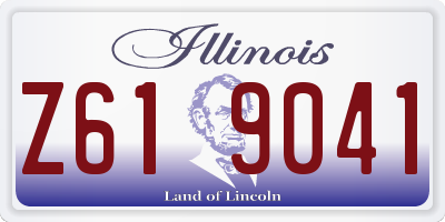 IL license plate Z619041