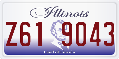IL license plate Z619043