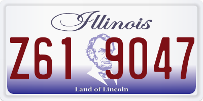 IL license plate Z619047