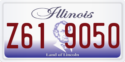 IL license plate Z619050