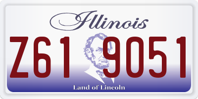 IL license plate Z619051