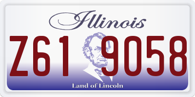 IL license plate Z619058
