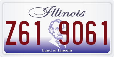 IL license plate Z619061