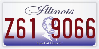 IL license plate Z619066