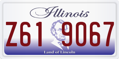 IL license plate Z619067