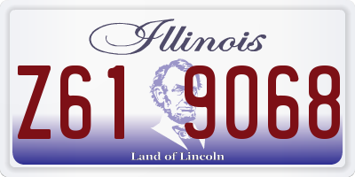 IL license plate Z619068