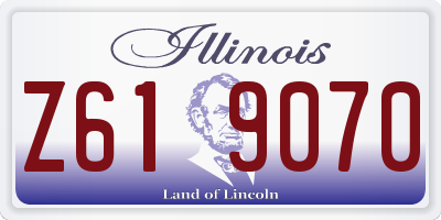 IL license plate Z619070
