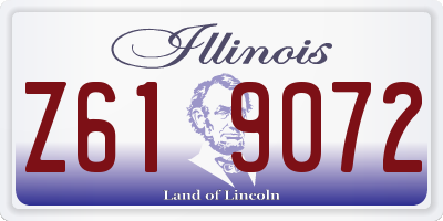 IL license plate Z619072