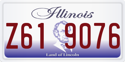 IL license plate Z619076
