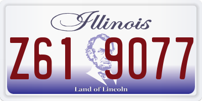 IL license plate Z619077