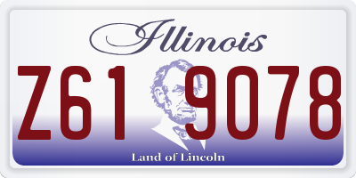 IL license plate Z619078