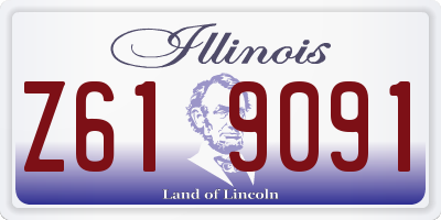 IL license plate Z619091