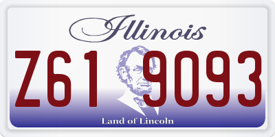 IL license plate Z619093