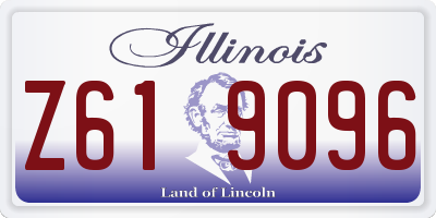 IL license plate Z619096