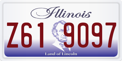 IL license plate Z619097
