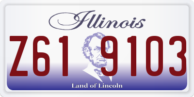 IL license plate Z619103