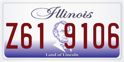 IL license plate Z619106