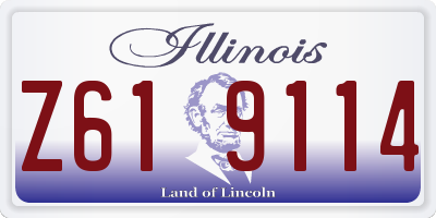 IL license plate Z619114