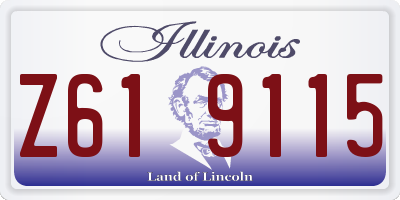 IL license plate Z619115