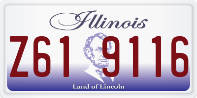 IL license plate Z619116