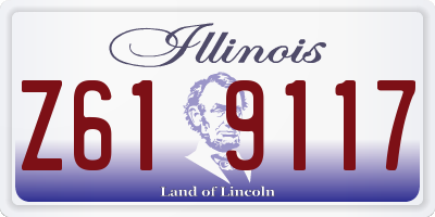 IL license plate Z619117