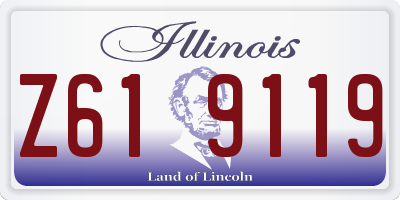 IL license plate Z619119