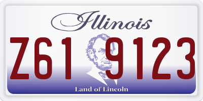IL license plate Z619123