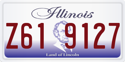 IL license plate Z619127