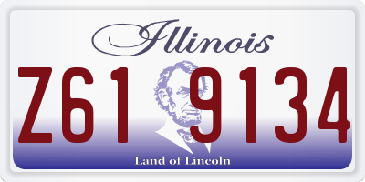 IL license plate Z619134