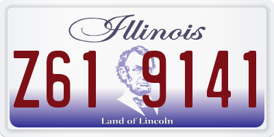 IL license plate Z619141