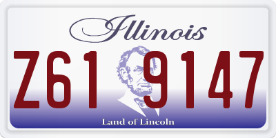 IL license plate Z619147