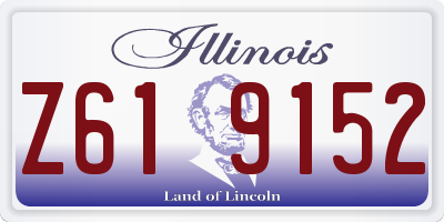 IL license plate Z619152