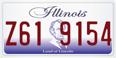 IL license plate Z619154