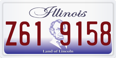 IL license plate Z619158