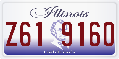IL license plate Z619160