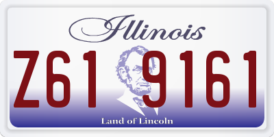 IL license plate Z619161