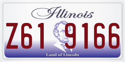 IL license plate Z619166