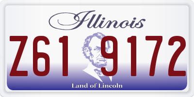 IL license plate Z619172