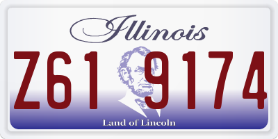 IL license plate Z619174