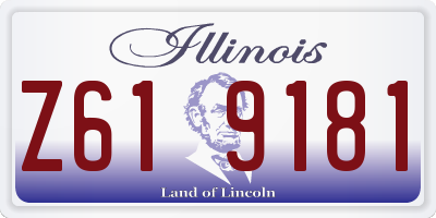 IL license plate Z619181