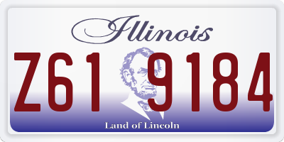 IL license plate Z619184