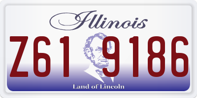 IL license plate Z619186