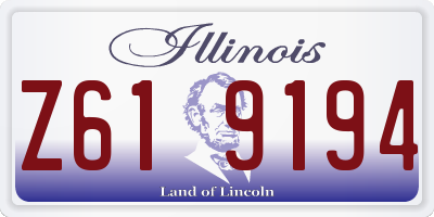 IL license plate Z619194