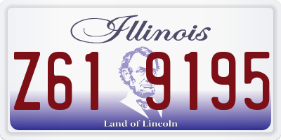 IL license plate Z619195