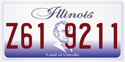 IL license plate Z619211