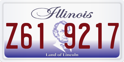 IL license plate Z619217