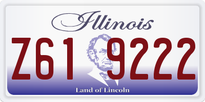 IL license plate Z619222